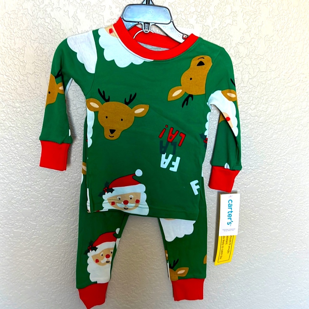 NWT Carters Christmas pajamas